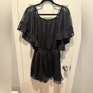 Endless Rose black off the shoulder romper